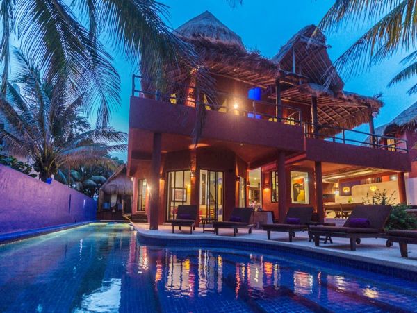Tulum Mexico 7 Bedroom Vacation Rental Pool Home & Sea Views