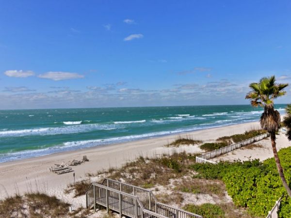 Beachfront Bradenton Beach Vacation Condo Two Bedroom + Den