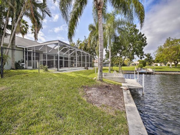 Canal-Front Home with Pool and Boat Dock in Cape Coral