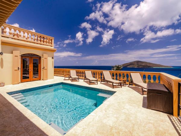 St. Thomas Vacation Home Private Pool & Ocean Views