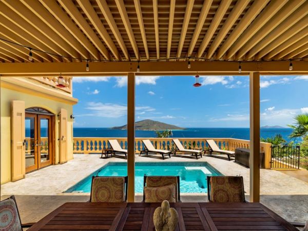 St. Thomas Vacation Home Private Pool & Ocean Views