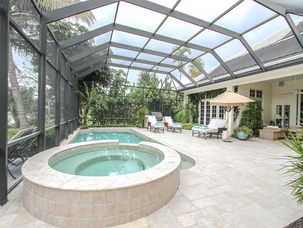 Short Walk to Beach Naples Vacation Home Private Caged Pool