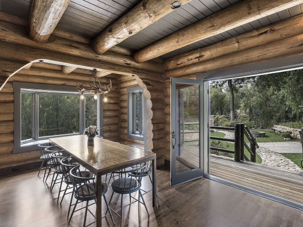 Great Private Log Cabin plus a Cottage with Wooden Spa