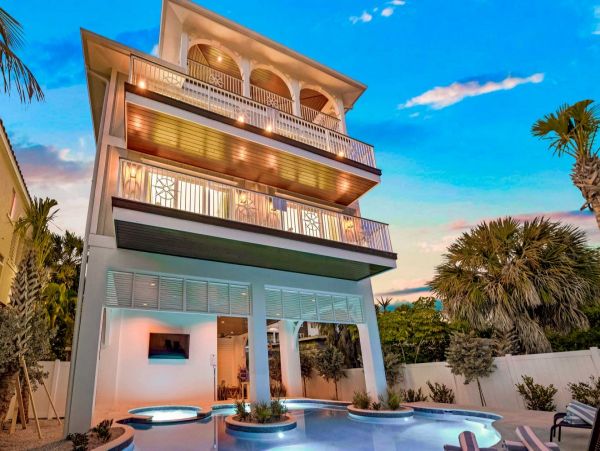 Nearly Beachfront Luxury Home with Pool