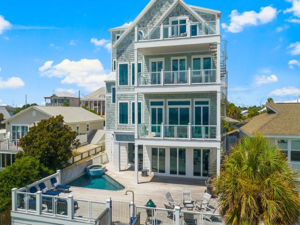 Panama City Beach Gulf Front 9 Bedroom Mansion Private Pool & Spa