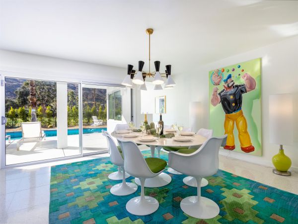Palm Spring 4 Bedroom Villa Pool, Spa & Firepit Lounge