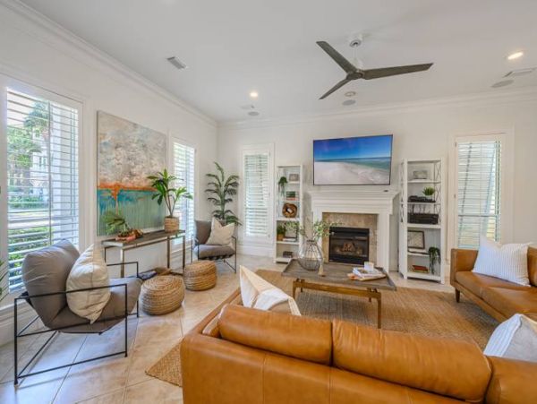 Destin Luxury Coastal Home Private Beach Access Sleeps 12