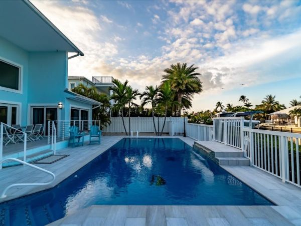 Key Colony Beach Pool Home with Boat Dock Steps To Beach