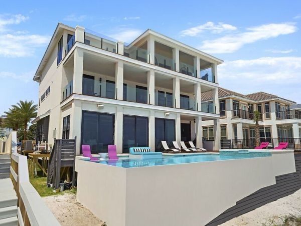 Luxury Destin 7 Bedroom Pool Home On Beach Sleeps 30 Guests