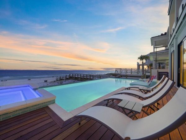 Luxury Destin 7 Bedroom Pool Home On Beach Sleeps 30 Guests