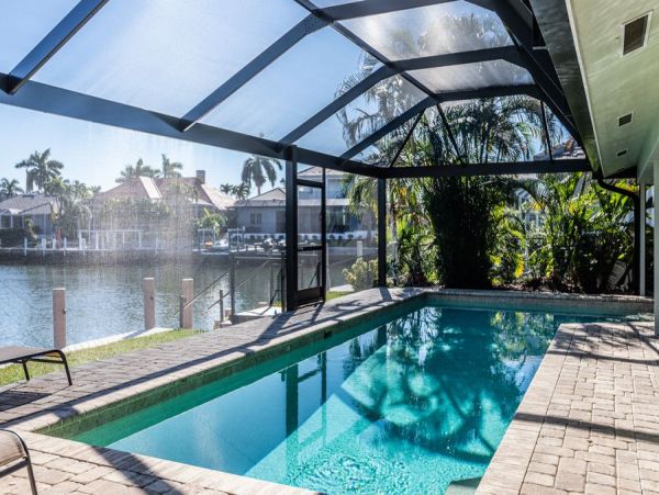 Marco Island Canal Front Three Bedroom Rental Home