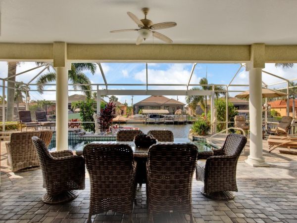 Cape Coral Canal Front 3 Bedroom Home Boat Dock & Pool