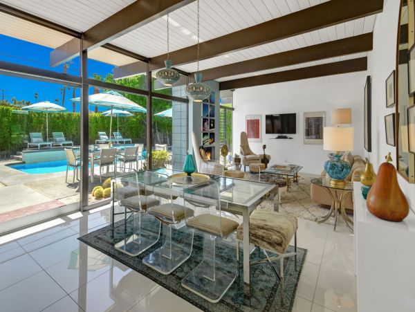 Sleek Minimalist Design Four Bedroom Home In Palm Springs