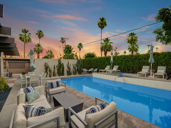 Sleek Minimalist Design Four Bedroom Home In Palm Springs