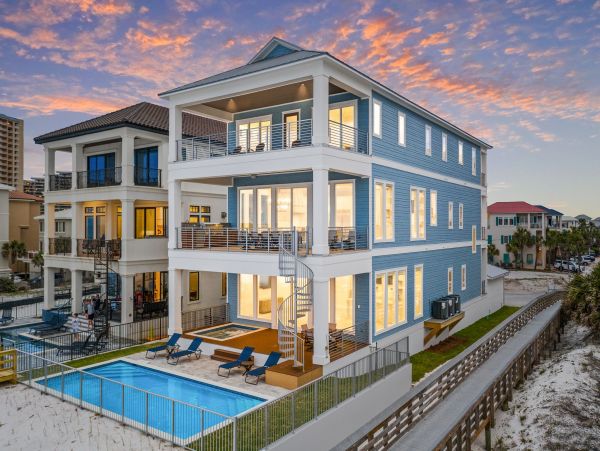 On Beach Miramar Luxury Vacation Home Private Pool Sleeps 32
