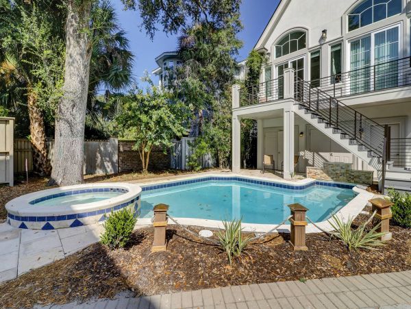 On Beach Hilton Head Vacation Home Private Pool Sleeps 21