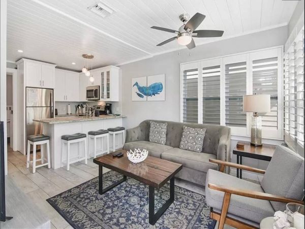 Clearwater Two Bedroom Walk to Beach Vacation Rental Home
