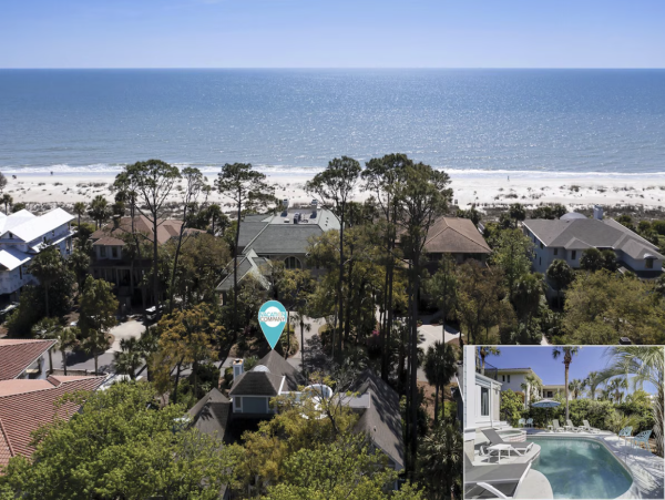 Oceanview Vacation Rental Palmetto Dunes  Sleeps 18 Guests 25 yards to Beach Seperate Guest House - additional view, photo 5