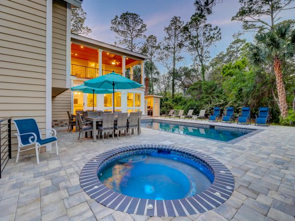 Hilton Head Vacation Home Walk To Beach Sleeps 24 Guests