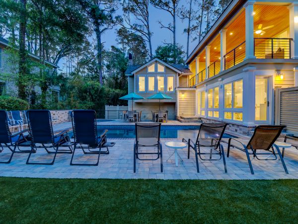 Hilton Head Vacation Home Walk To Beach Sleeps 24 Guests
