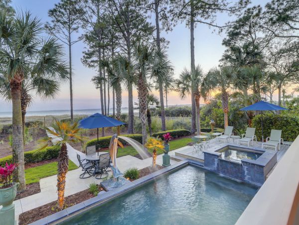 Hilton Head Ocean View Vacation Home with Private Pool