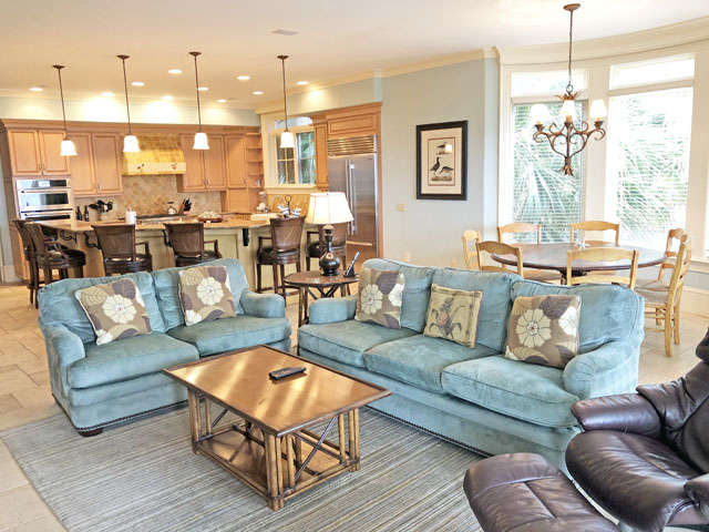 Hilton Head Vacation Six Bedroom Vacation Home on Beach