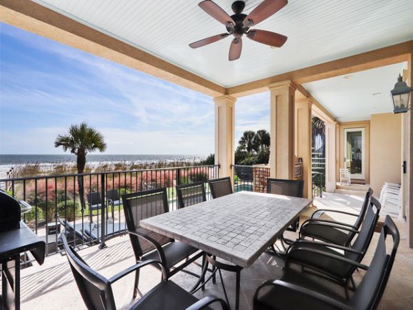 Hilton Head Vacation Six Bedroom Vacation Home on Beach