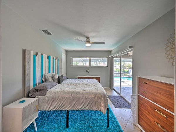 Cape Coral Canal Front Three Bedroom Rental Home