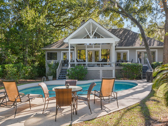 Walk to Beach Rental Home in Hilton Head with Lagoon View