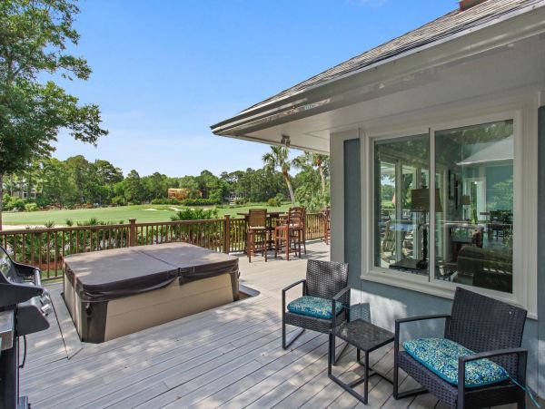 Hilton Head Golf Course View Five Bedroom Rental Home