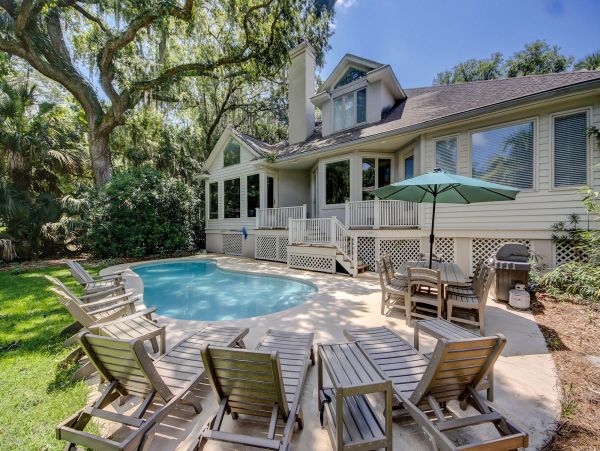 Hilton Head 5 Bedroom Pool Home Sleeps 16 Golf Views