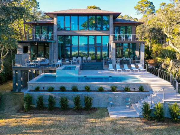 On Beach Hilton Head Vacation Pool Home Six Bedroom