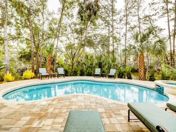 Hilton Head Vacation Home with Private Pool & Lagoon Views