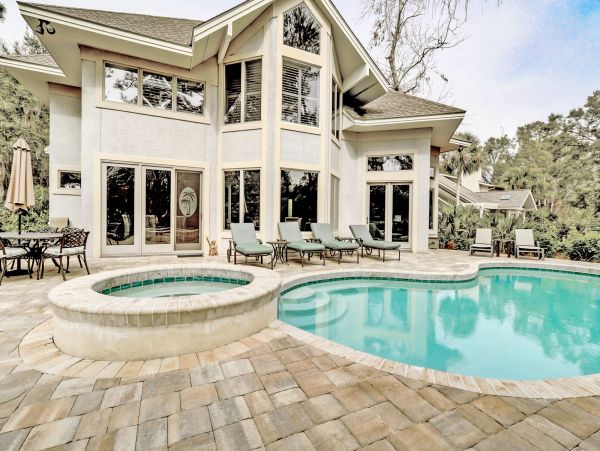 Hilton Head Vacation Home with Private Pool & Lagoon Views