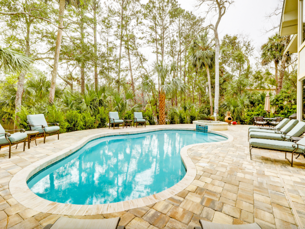 Hilton Head Vacation Home with Private Pool & Lagoon Views