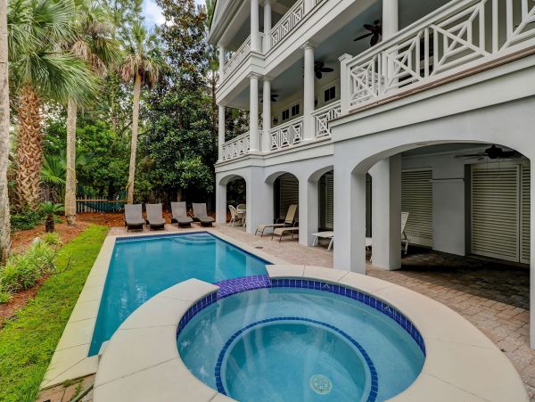 Hilton Head Luxury Vacation Pool Rental 6 Bedrooms Elevator