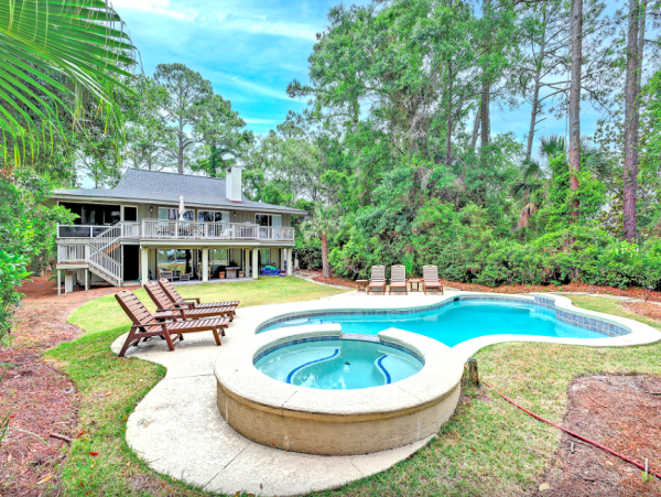 Luxurious Hilton Head Escape with Pool, Spa & Convenient Beach Access
