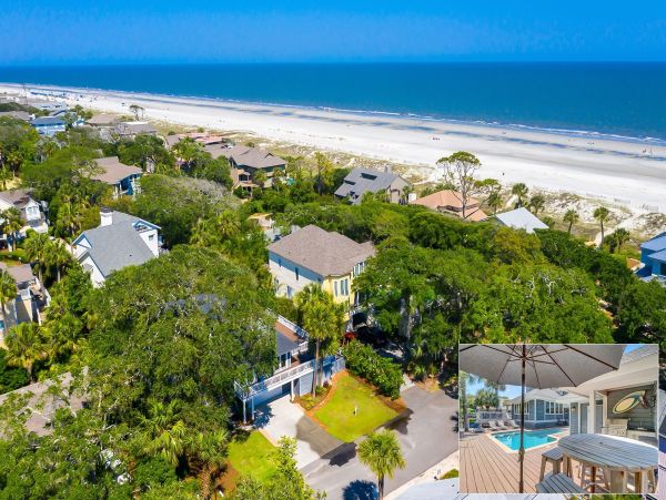 Hilton Head Beach Rental Luxury 5-Bedroom Home with Heated Pool