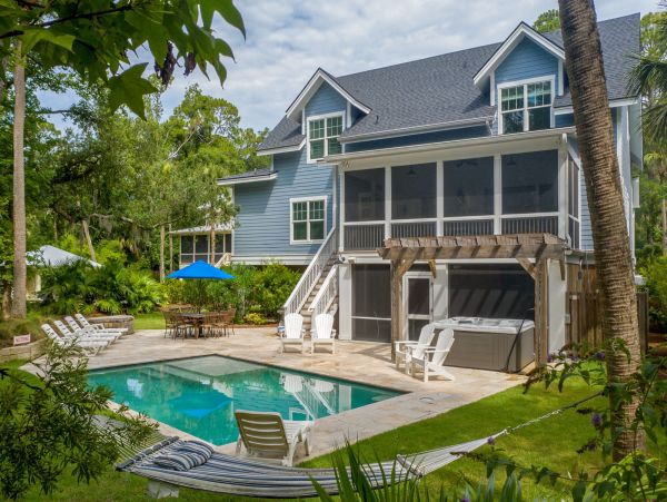 Hilton Head Vacation Rental with Pool, Hot Tub & Fire Pit