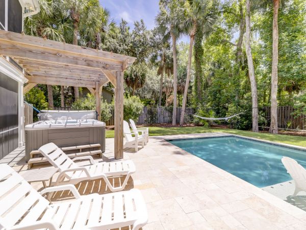 Hilton Head Vacation Rental with Pool, Hot Tub & Fire Pit