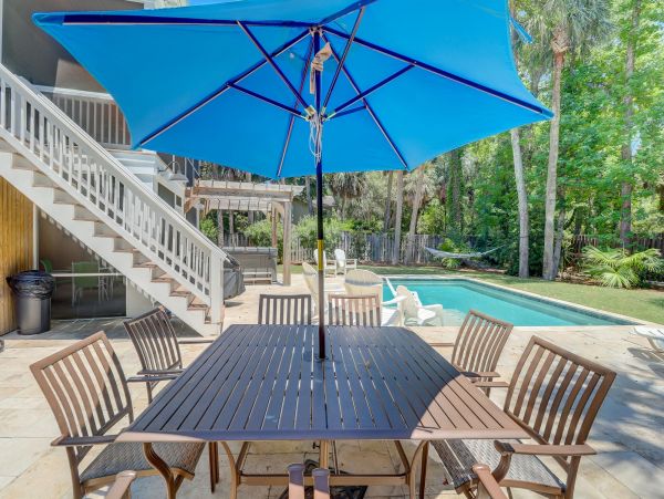 Hilton Head Vacation Rental with Pool, Hot Tub & Fire Pit