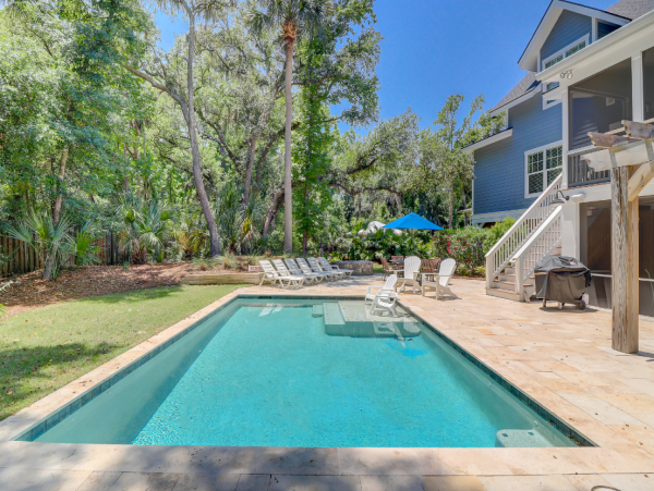 Hilton Head Vacation Rental with Pool, Hot Tub & Fire Pit