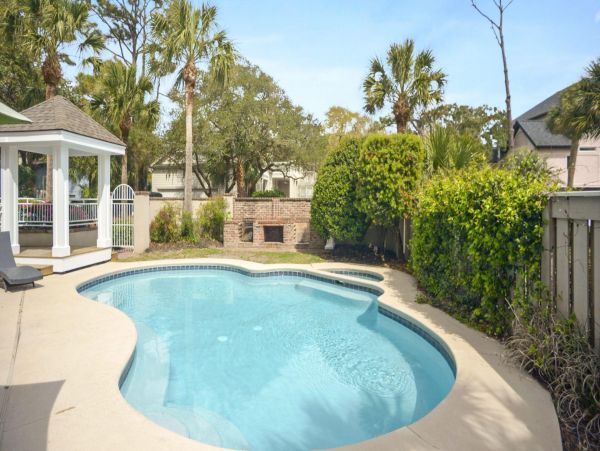 Walk to Beach Hilton Head Vacation Home with Pool Sleeps 19