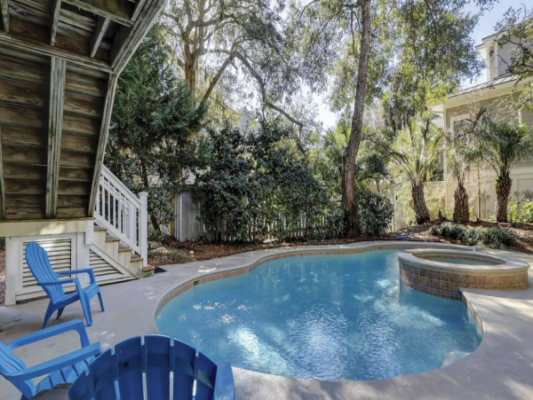 Six Bedroom Hilton Head Lovely Three Back From  Beach Pool