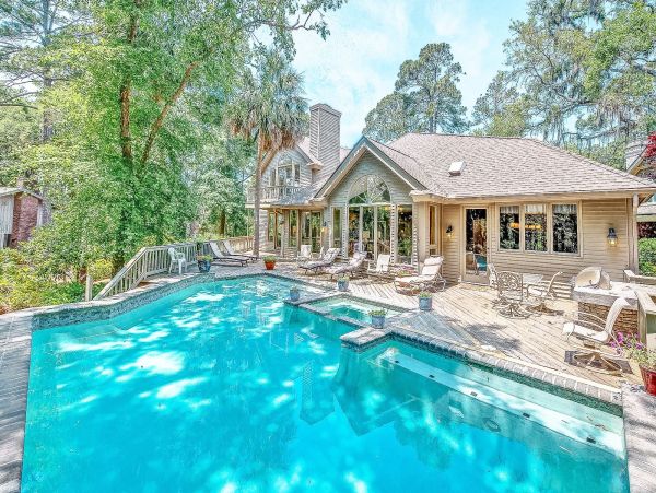 Hilton Head Pool Home Steps from the Beach