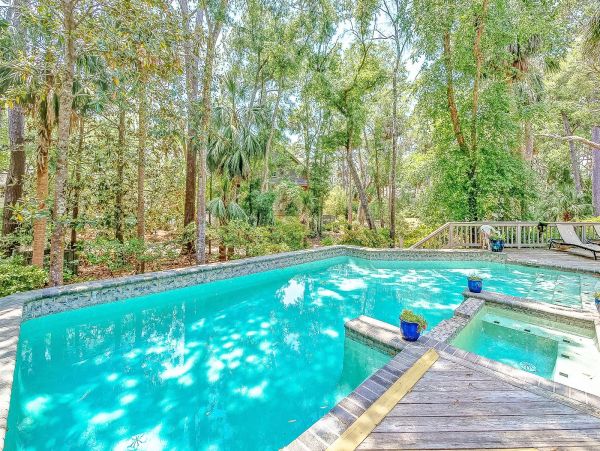 Hilton Head Pool Home Steps from the Beach