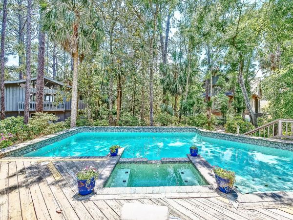 Hilton Head Pool Home Steps from the Beach