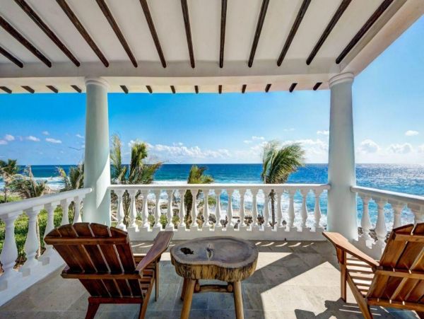 Luxury Oceanfront Tulum Vacation Pool Home Seven Bedrooms