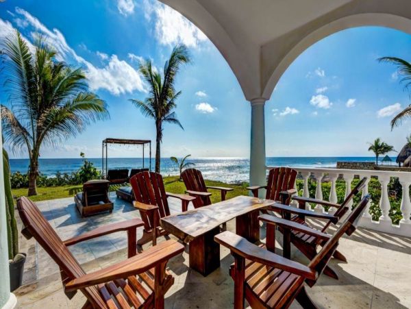 Luxury Oceanfront Tulum Vacation Pool Home Seven Bedrooms