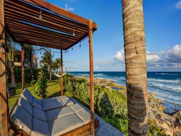 Luxury Oceanfront Tulum Vacation Pool Home Seven Bedrooms